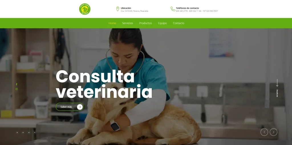 Pagina web Drogueria veterinaria