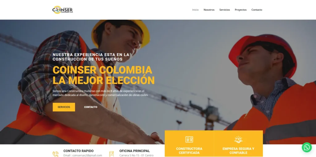 Pagina web Constructora